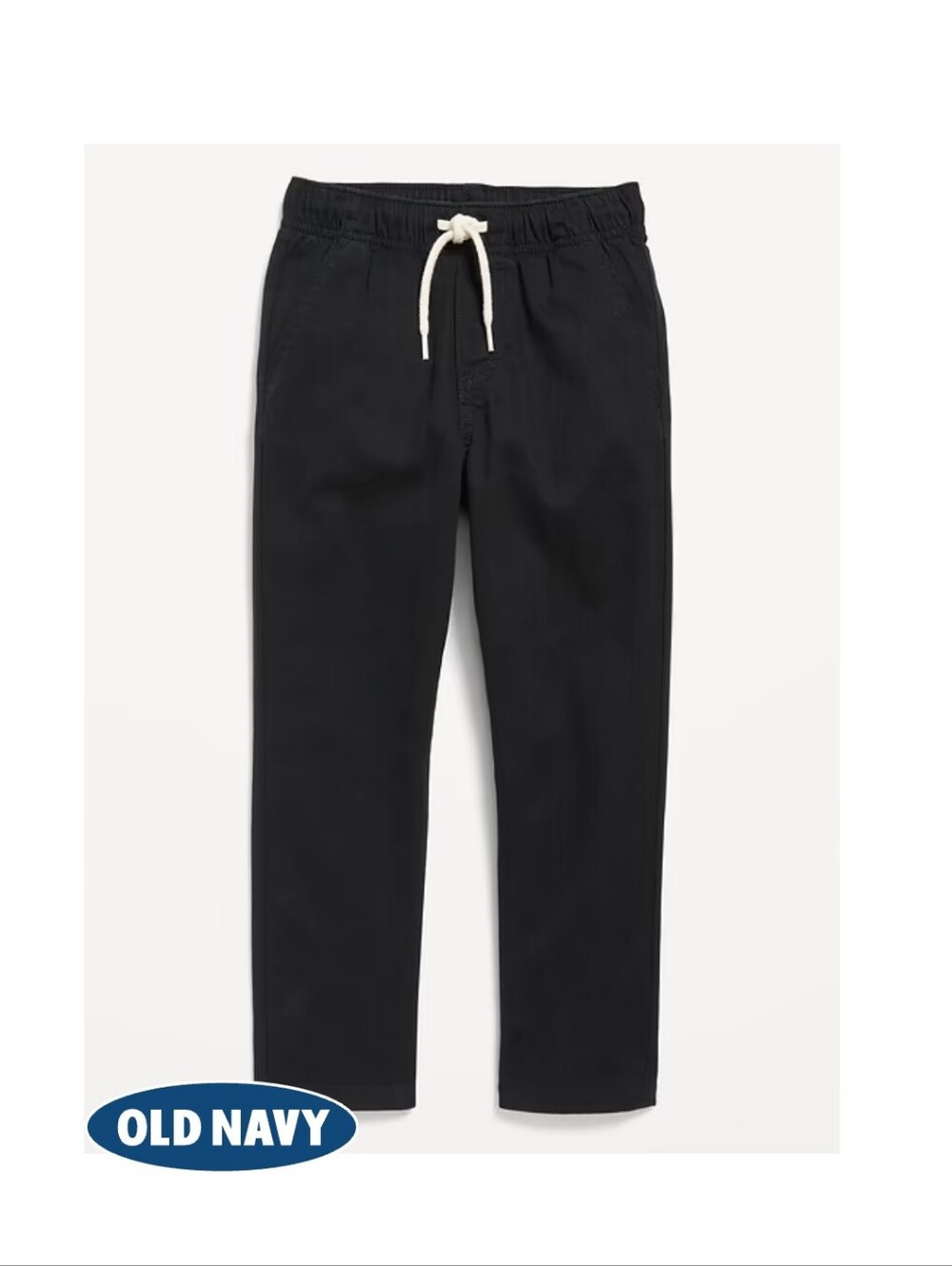 Old Navy Tapered Pull-On Pants For Toddler Boys In Black Jack 3T
